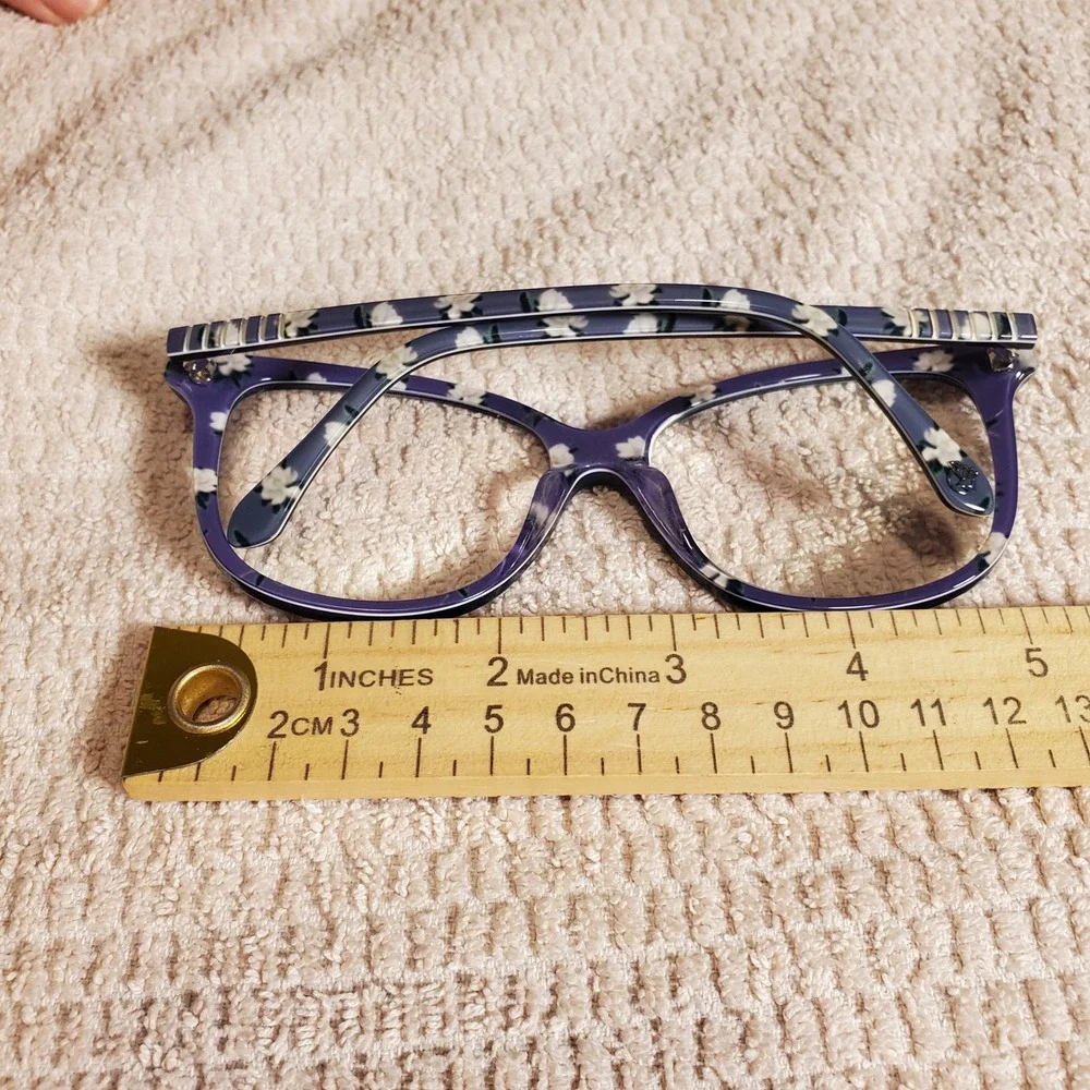 Draper James DJ7003 Indigo Floral Cat Eye Eyeglass Frames only 56-15-140 Womens